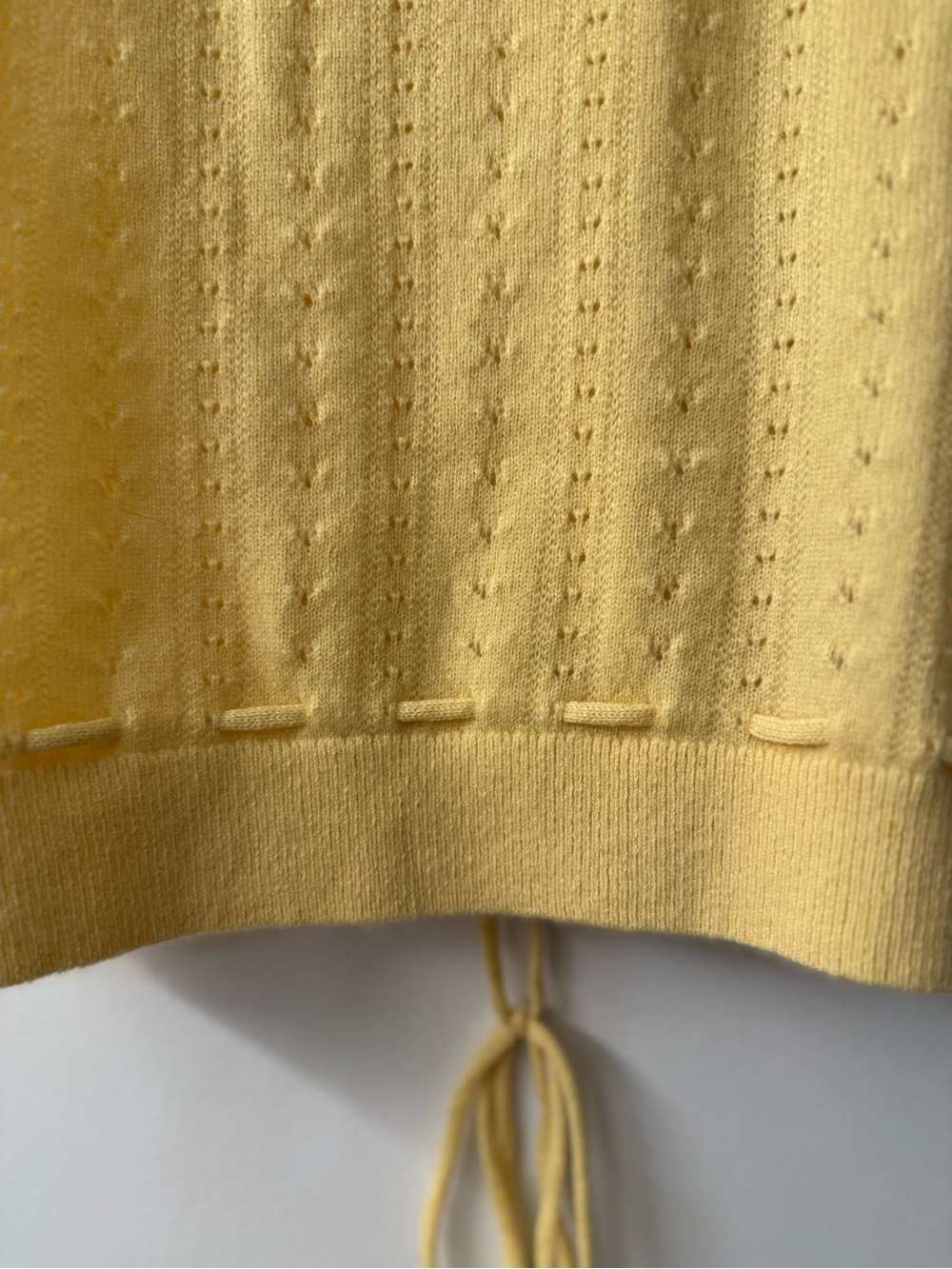 Frame Denim Soft Yellow Knit Sweater100% Silk - Picture 9 of 11